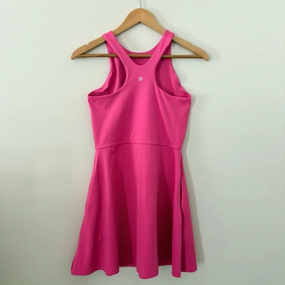 Athleta Conscious Dress Salvia Pink Tank Swing Athletic Racerback Tennis Small - Picture 4 of 11
